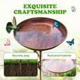 thumbnail image 6 of Hummingbird Baths for outdoors Flowers Shaped Bird Bath Garden Decoration Hummingbird Feeders With Metal Stake for Yard Patio Outside, 6 of 8