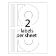 Avery Matte White CD Labels, Printable, Easy Peel, Inkjet Compatible