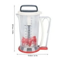 thumbnail image 5 of BIMZUC Manual Pancake & Cupcake Batter Dispenser – Squeeze Handle, Mixing, Separating & Measuring Scale for Cakes, Cookies & Waffles, 5 of 6