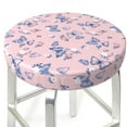 thumbnail image 3 of Kdxio Butterfly Print Stool Covers Round,Stretch Round Bar Stool Covers Washable Bar Stool Cushion Slipcover for 12-15 Inch Chair, 3 of 7