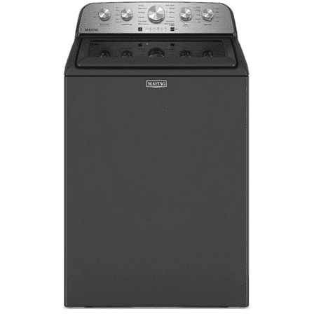 Maytay 27 Inch Top Load Washer with 4.8 cu ft capacity, Extra Power, Deep Fill Option, Built In Water Faucet, Quick Wash Cycle and Power Impeller in Black MVW5435PBK