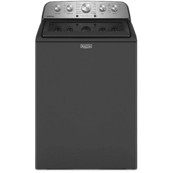 Maytay 27 Inch Top Load Washer with 4.8 cu ft capacity, Extra Power, Deep Fill Option, Built In Water Faucet, Quick Wash Cycle and Power Impeller in Black MVW5435PBK