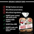 Dave's Killer Bread Burger Buns Done Right, Organic Hamburger Buns, 8