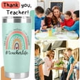 thumbnail image 6 of Teacher Tumbler Gifts For Women, Teacher Appreciation Week Gifts Birthday Gifts from Students, Back To School, Retirement, Christmas Teacher Gift Ideas, 20 Oz Teacher Cup, 6 of 6