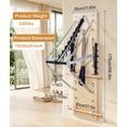 thumbnail image 5 of Vakiorn Wall Mounted Pilates Reformer Machine Maple Wood Springboard with Resistance Springs Fitness Trainer for Home Studio, 5 of 8