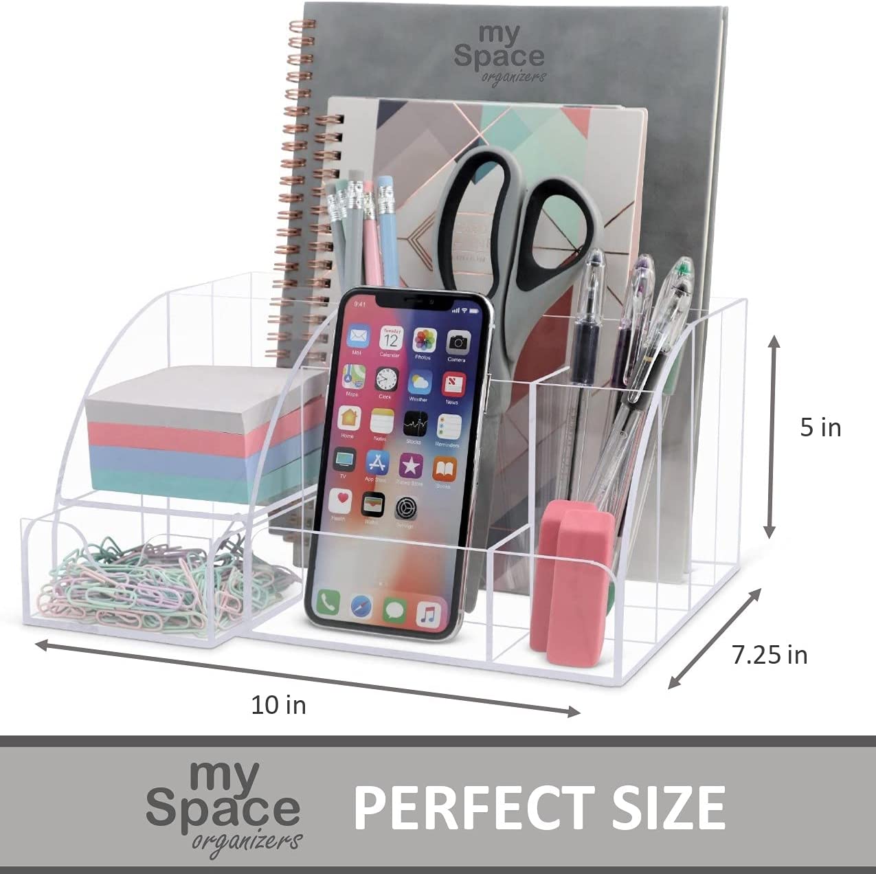 Acrylic Marble Desk Organizer with Drawer for Office, School, Home  10x7.25x5 in, PACK - Kroger