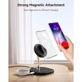thumbnail image 6 of SwanScout Wireless Charger Stand for iPhone 16/15/14/13/12 Series, Detachable Magnetic Wireless Charging Station Compatible with Mag Safe, SwanScout 506M, 6 of 7
