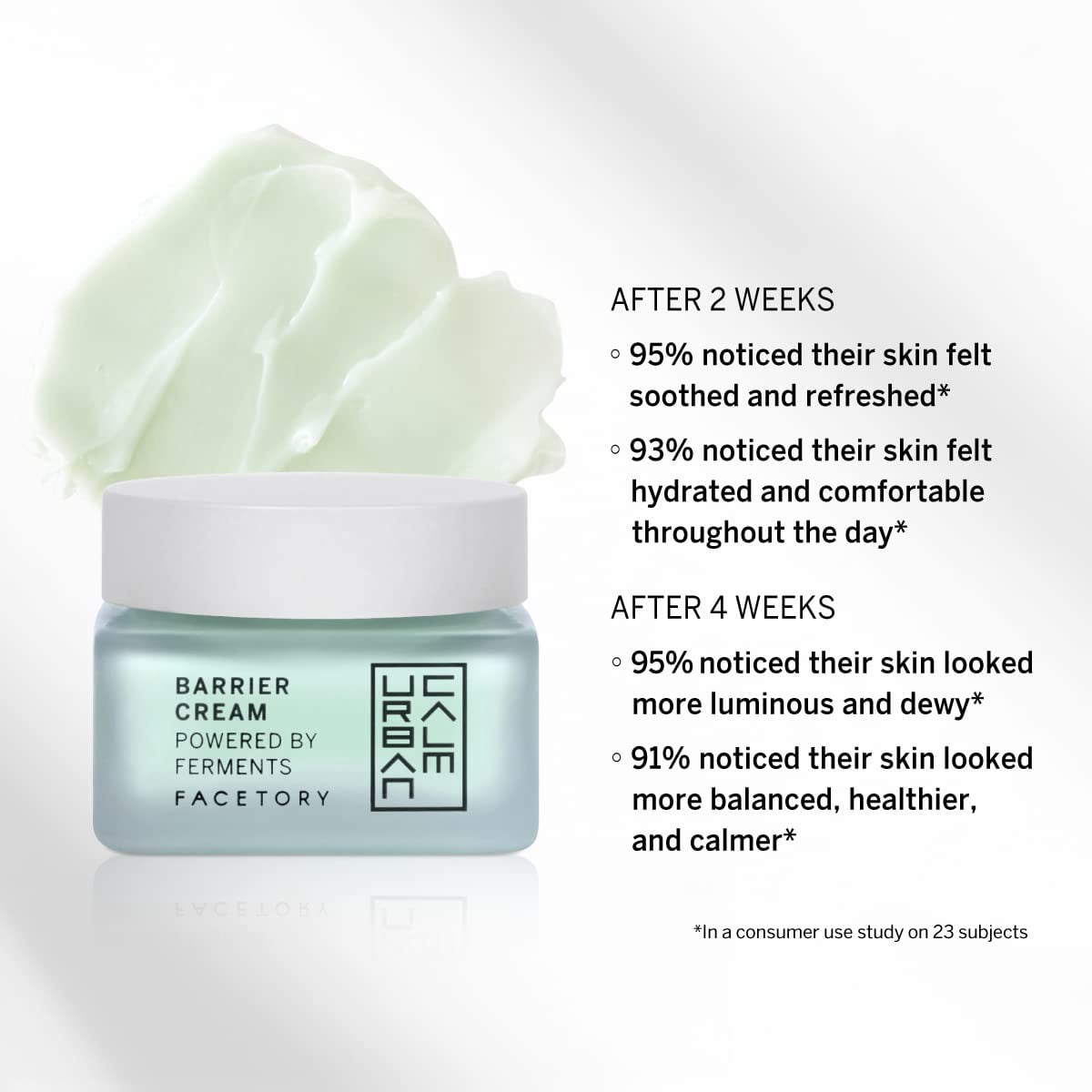 Urban Calm Barrier Cream Hydrating Face Moisturizer with Hyaluronic Acid, Fermented Honeybush Daily Moisturizer Face Cream for Aging, Oily, Dry, Sensitive Skin, Mini Travel Lotion 0.5 Fl Oz