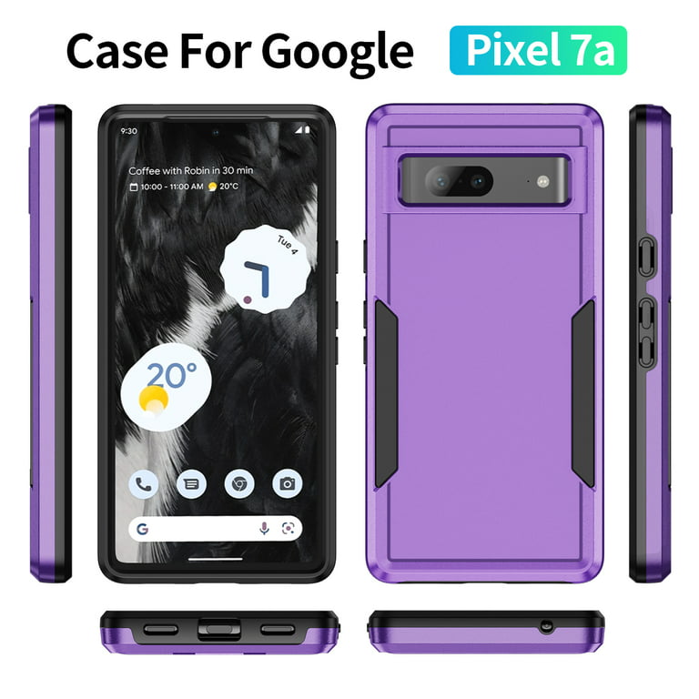 Allytech Google Pixel 7A Case 6.1 - Heavy Duty Shockproof Protective  Anti-Scratch Slim Fit Dual Layers Hybrid Back Cover Shell Case for Google Pixel  7A - Purple 