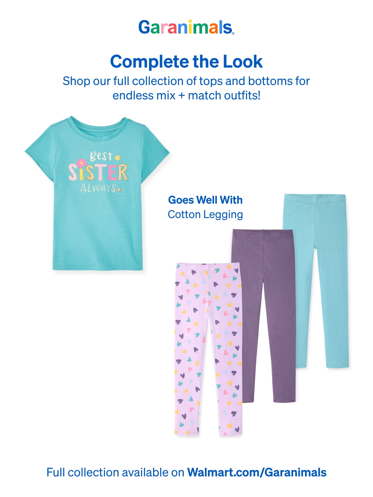 Garanimals Baby & Toddler Girl Shirts Single & 3-Pack Sizes Tee 0-6T