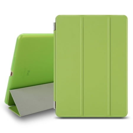 TKOOFN iPad Case for Apple iPad iPad 6 Air 2 Magnetic Leather Ultra Slim Light Weight Trifold Smart (Best Lightweight Ipad Air 2 Case)