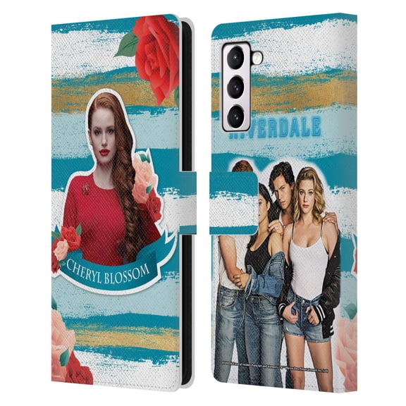 Head Case Designs Officially Licensed Riverdale Graphics Cheryl Blossom Leather Book Wallet Case Cover Compatible with Samsung Galaxy S21  5G