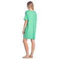 thumbnail image 4 of Casual Nights Women's Short Sleeve Printed Scoop Neck Sleep Tee - Green Moon Light, 4 of 5