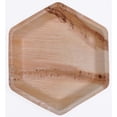 thumbnail image 2 of Bio Mart Leaf Tableware/100% Natural-Eco-friendly/Re-usable/Elegant/Compostable/Disposable/Biodegradable/Party,Wedding,BBQPlates & Bowls- 9" Hexagon Plate - Pack of 10 or 30, 2 of 4