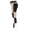 thumbnail image 3 of Honganda Women?s Contrast Color Stitching High-waist Slim Fit Straight Jeans, 3 of 10