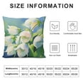 thumbnail image 5 of Shiartex  Colorful Pillow Covers, Lily of The Valley Flower Bouquet Sketch Double Sided Square Pillow Cases Pillowcase Sofa Cushion, 5 of 5