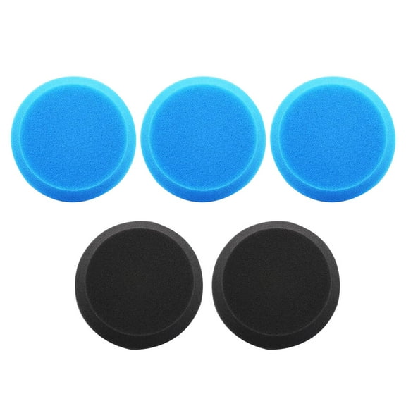 5 Pcs Applicator Pads Microfiber Sponge Round Hand Car Polishing