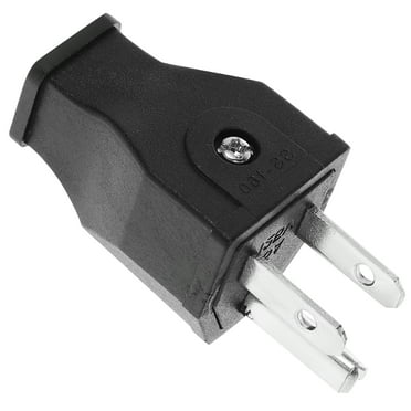Electric Plug Male Plug End Replacement 15A/125V Rotatable Plug (US Plug)