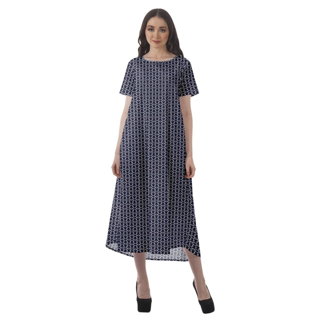 Moomaya Tenues d'Été Femmes Coton Flex Imprimées Robes Décontractées