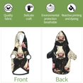 thumbnail image 6 of Fotbe Vintage Sunflower Cow Print Small Dog Sweater Hoodies Pet Grey Hooded Soft Fleece Sweatshirts with Pocket Fall Winter Puppy Cat Sweaters Warm Clothes-X-Large, 6 of 7
