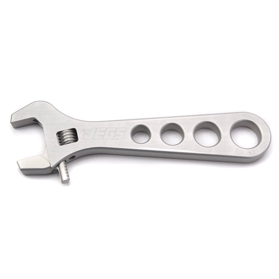 JEGS Billet Aluminum 8 in. Adjustable Wrench [-3 AN to -12 AN]