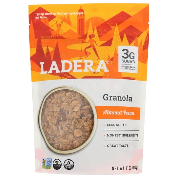 Pack of 6 Ladera Granola Almond Pecan 11 oz