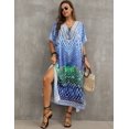 thumbnail image 2 of Bsubseach Swimsuit Cover Up for Women Vintage Print Bathing Suit Cover Ups Summer Dress Caftan Boho Kaftan, 2 of 5