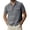 BHI35-Gray, variant on VV AVEORS Men'S Button Down Shirts Roll Up Short Sleeve Dressy Casual Shirt Business Workout Tops Summer Beach Resort Wear With Pocket Royal Blue XL