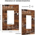 thumbnail image 4 of Sdmnsg-T Rustic Inspirational Quotes Print 1-Gang Rocker Decorative Electrical Receptacle Outlet Plates Covers for Bedroom Kitchen Farm House Decor, 4 of 5
