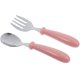 thumbnail image 2 of Set Stainless Steel Spoon Fork Small Durable Simple Feeding Spoon Fork for Baby Kids Children (Pink), 2 of 5