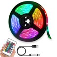 thumbnail image 1 of Tira de luces LED con Control Bluetooth, cinta Flexible 2835 RGB, cc 5V, lámpara de cinta LED, TV, PC, retroiluminación para habitación, decoración de ordenador, 1 of 4