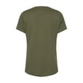 thumbnail image 2 of Ladies' Relaxed Jersey V-Neck T-Shirt - MILITARY GREEN - XL, 2 of 2