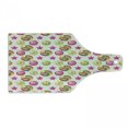 thumbnail image 1 of Dessert Cutting Board, Yummy Candy Rainbow Swirl Lollipop with Stars Vibrant Design, Decorative Tempered Glass Cutting and Serving Board, Wine Bottle Shape, Multicolor, by Ambesonne, 1 of 1