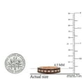 thumbnail image 4 of Dazzlingrock Collection 0.60 Carat (ctw) 14K Round Champagne & White Diamond Wedding Stackable Band, Rose Gold, Size 10, 4 of 5