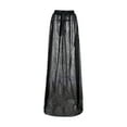 thumbnail image 4 of Lnzyyephy Women Sexy Tutu Mesh Skirts, See-throung Maxi Skirts, Solid Color High Waist Skirt, 4 of 8
