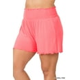 thumbnail image 2 of Zenana Women & Plus Size Smocked Waist Lightweight Casual Athletic Lounge Comfy Shorts, 2 of 4