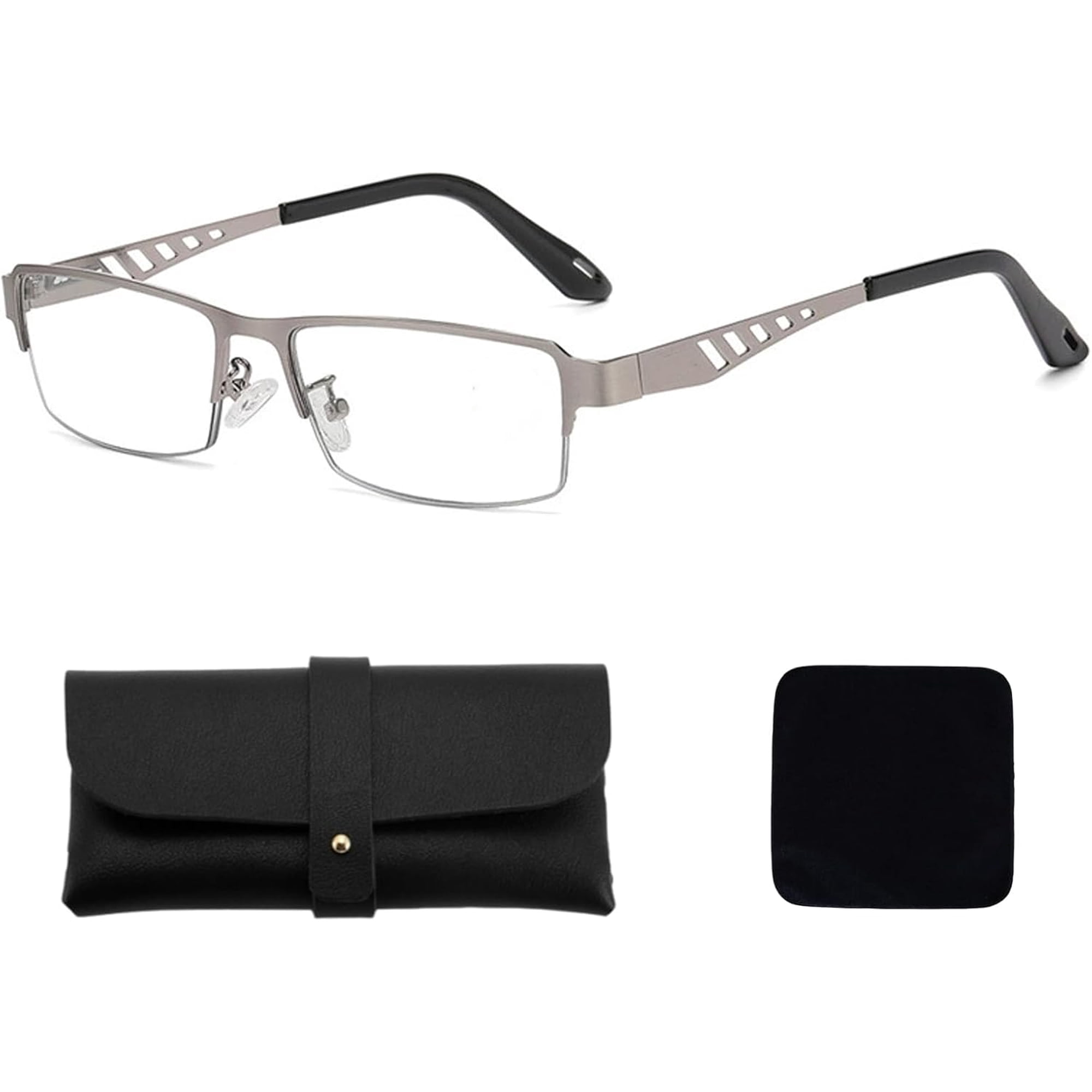 Ultra-Light Multi-focal Photochromic Reading Glasses, Color-Changing Anti-Blue Light Glasses