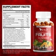 thumbnail image 2 of VITINITY Fruits Supplement - Super Fruit Delicious Gummies (60 Chews), 9 Superfruits, Fruit & Herbs, Super Fruit Vitamins, Non-GMO, Pectin-Based, Gluten-Free, No More Pills (30 Day Supply), 2 of 7