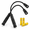 Black-2, variant on Black 1 500 Lumen Zoomable Work Light with Magnetic Base and Flexible Gooseneck