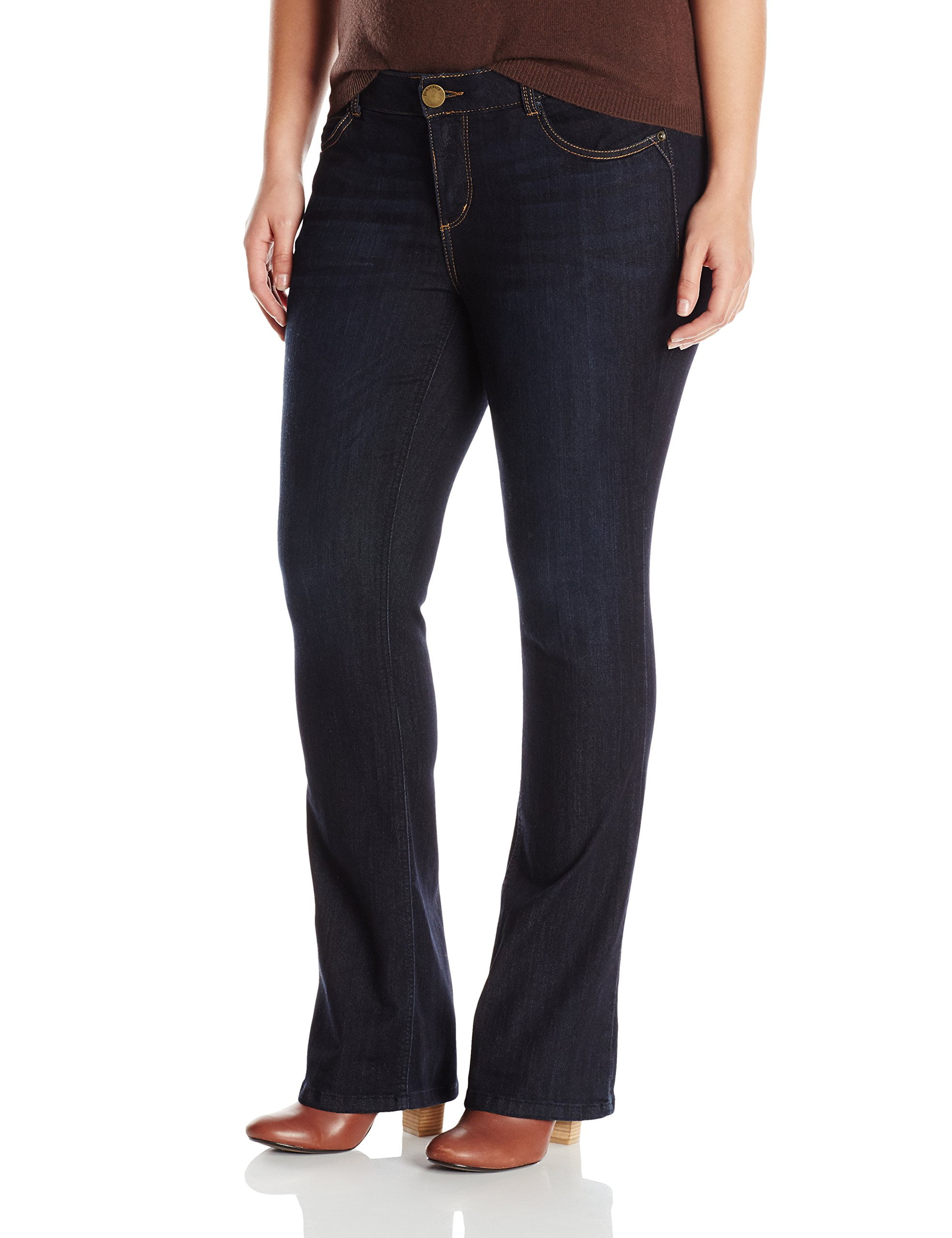 Democracy Womens Plus Curvy Bootcut Stretch Jeans 20W