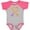 Heather and Hot Pink, variant on Inktastic Fire Heart Dragons Boys or Girls Baby Bodysuit