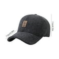 thumbnail image 3 of relayinert Polyester Winter Baseball Cap With Ear Muffs For Men Stay Warm And Stylish Suitable For Many Grey, 3 of 6