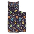 thumbnail image 2 of Colorful Halloween Ghosts Skulls and Pumpkins Toddler Nap Mats for Kids Preschool,50"x20" Sleeping Mat Bag or Kids,Toddler Sleeping Bag,Toddler Nap Mat or Daycare, 2 of 6