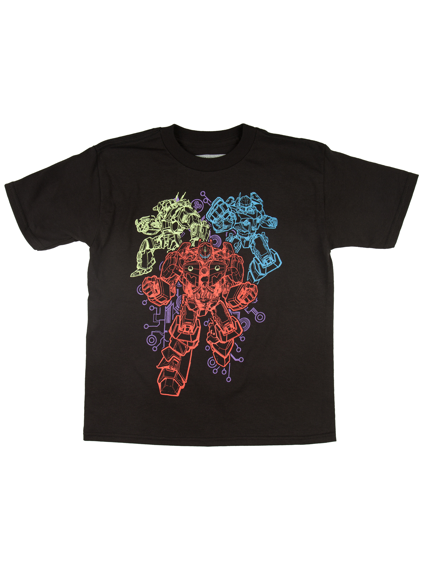 Bioworld Glow-In-The-Dark Ultrabot Black Short Sleeve Graphic T-Shirt Including Robot Toy Gift With Purchase (Little Boys & Big Boys) - image 2 of 3