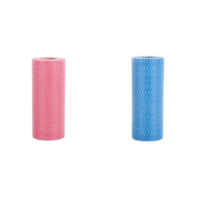 (2-Pack) Rinsvye Disposable Dish Cloths Disposable Cleaning Towels Kitchen Roll Window Washing Rags Kitchen Cloth Roll Reusable Cleaning Cloths Easy Cleaning Wipes Washable Kitchen Paper Towels Dish
