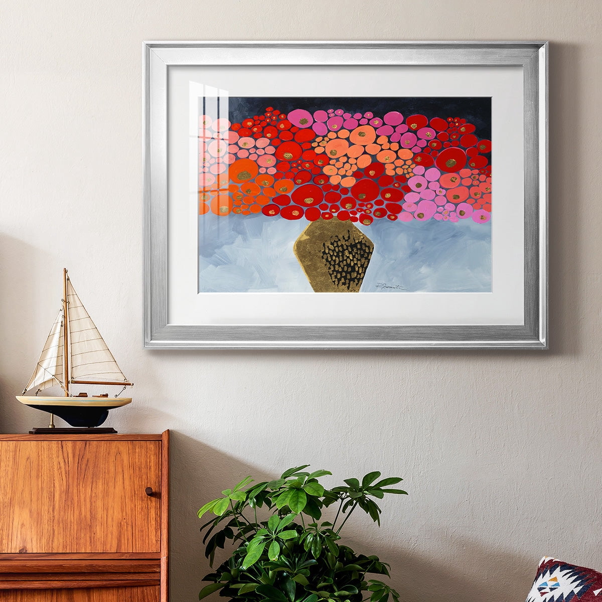 Red Poppies II Premium Framed Print - Ready to Hang