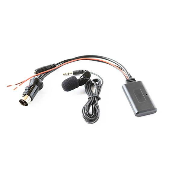 150CM Length Bluetooth Adapter Audio Music AUX Cable+Microphone For Kenwood 13-pin CD Stereo
