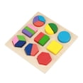 thumbnail image 1 of Garosa Kids Educational Wooden Toy Set Geometric Block Building Puzzle Baby Early Learning Tool,Geometric Toy, Geometric Educational Toy, 1 of 5
