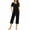 RQ1_Black, variant on Meichang Womens 2 Piece Lounge Sets Summer Travel Outfits Short Sleeve Tops and Wide Leg Capri Pants Casual Matching Sets Solid Loungewear
