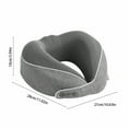 thumbnail image 3 of Nmdmisc Travel Neck Pillow Chin Support Pillow Adjustable Memory Foam Pillow for Home,Airplanes & Car,New Ergonomic Design Soft Best Full Neck Surround Pillow Sleep (Dark Gray), 3 of 6
